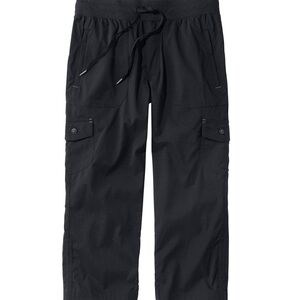 LL Bean Women's Vista Camp Pants, Crop | 1X Black